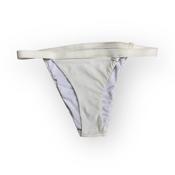 Venus Cream Swim Bottom Bikini Brazilian Style Solid Color Summer Women's Medium - Picture 1 of 6